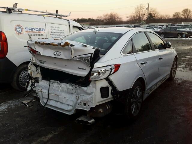 5NPE34AF7HH593619 - 2017 HYUNDAI SONATA SPO WHITE photo 4