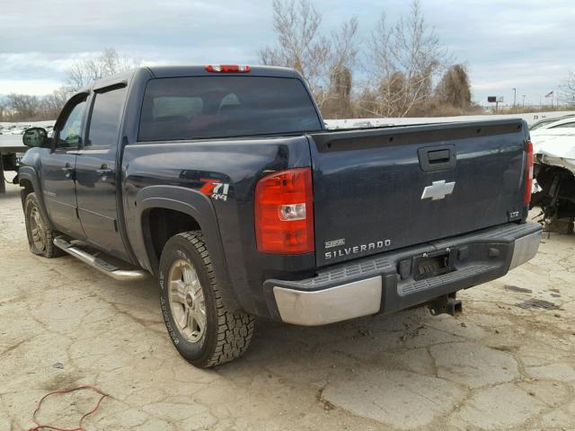 3GCEK13398G227349 - 2008 CHEVROLET SILVERADO BLUE photo 3