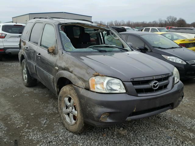 4F2YZ04175KM42460 - 2005 MAZDA TRIBUTE S GRAY photo 1