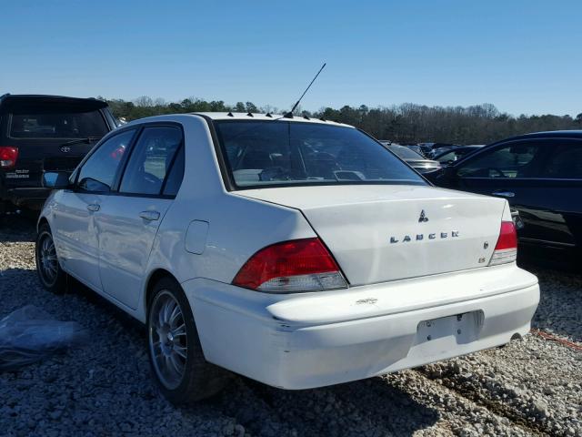 JA3AJ26EX3U014631 - 2003 MITSUBISHI LANCER ES WHITE photo 3