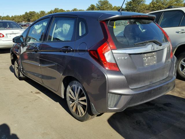 3HGGK5H86FM704811 - 2015 HONDA FIT EX GRAY photo 3