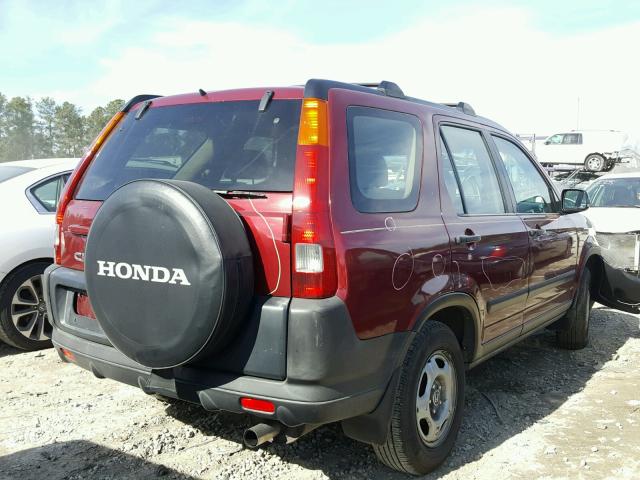 SHSRD68433U106401 - 2003 HONDA CR-V LX RED photo 4