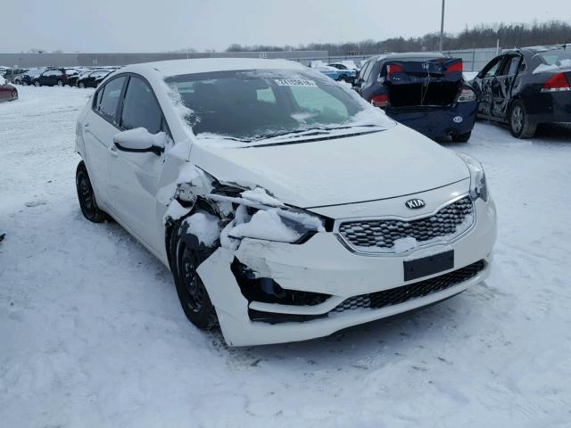 KNAFK4A69G5618250 - 2016 KIA FORTE LX WHITE photo 1