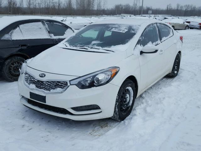 KNAFK4A69G5618250 - 2016 KIA FORTE LX WHITE photo 2