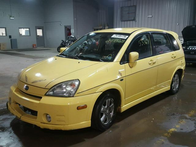 JS2RC41H435210365 - 2003 SUZUKI AERIO SX YELLOW photo 2