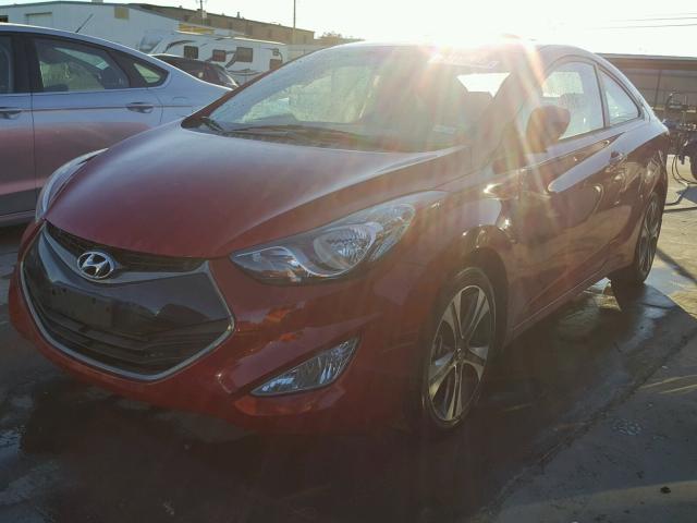 KMHDH6AE0DU019519 - 2013 HYUNDAI ELANTRA CO BURGUNDY photo 2