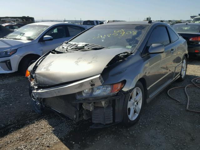 2HGFG12866H514004 - 2006 HONDA CIVIC EX GRAY photo 2