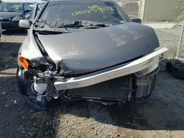 2HGFG12866H514004 - 2006 HONDA CIVIC EX GRAY photo 9