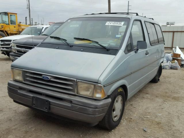 1FMDA11U2TZB85654 - 1996 FORD AEROSTAR BLUE photo 2