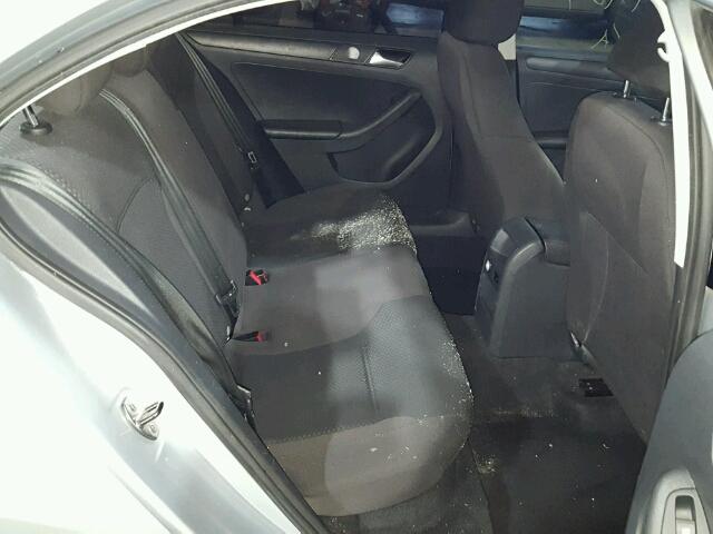 3VW2K7AJ2DM309763 - 2013 VOLKSWAGEN JETTA BASE 银色 照片 6