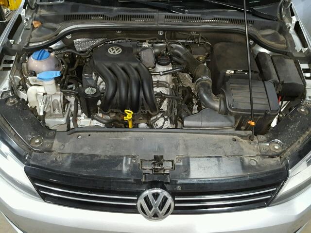 3VW2K7AJ2DM309763 - 2013 VOLKSWAGEN JETTA BASE 银色 照片 7