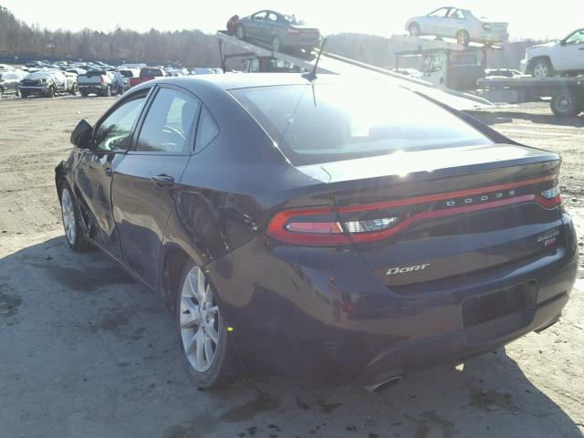 1C3CDFBH9DD142647 - 2013 DODGE DART SXT BLACK photo 3