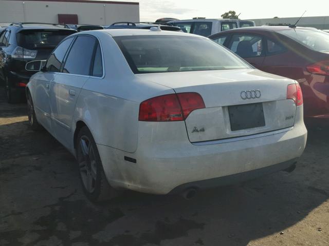 WAUAF78E56A123644 - 2006 AUDI A4 2 WHITE photo 3