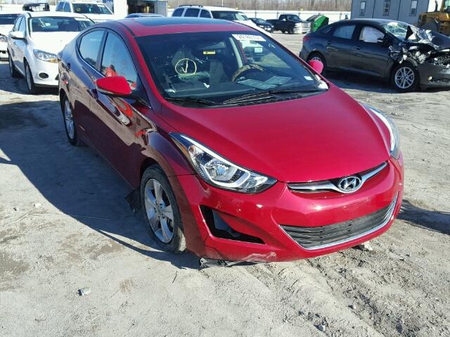 KMHDH4AE8GU622579 - 2016 HYUNDAI ELANTRA SE BURGUNDY photo 9