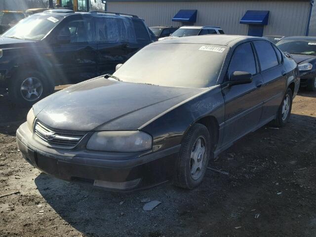 2G1WH55K3Y9308588 - 2000 CHEVROLET IMPALA LS BLACK photo 2