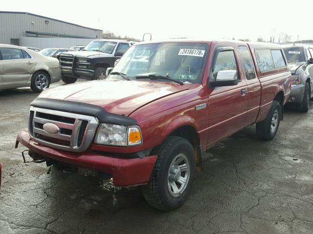 1FTZR45E58PA64112 - 2008 FORD RANGER SUP MAROON photo 2