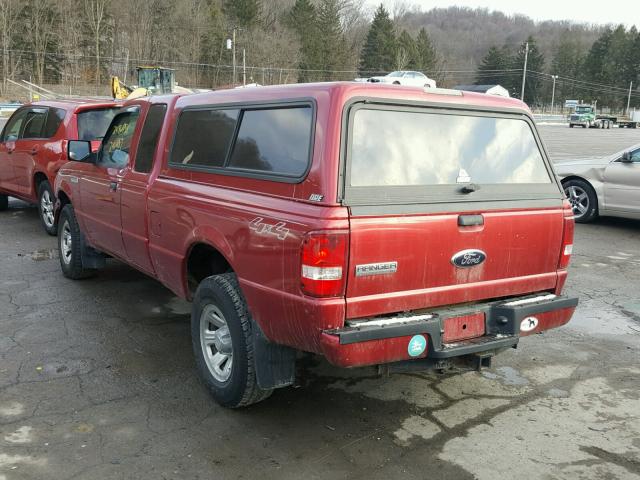 1FTZR45E58PA64112 - 2008 FORD RANGER SUP MAROON photo 3