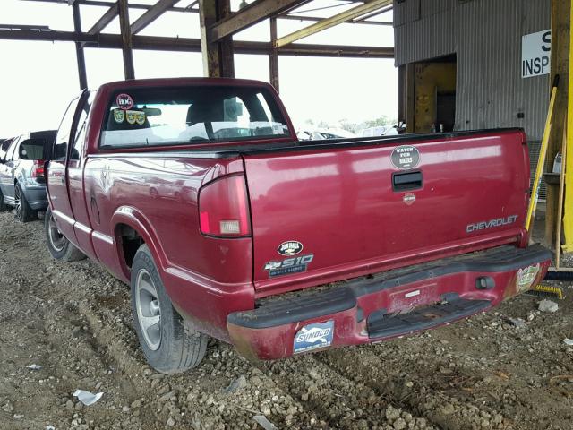 1GCCS19X6WK120508 - 1998 CHEVROLET S TRUCK S1 MAROON photo 3