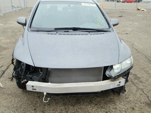 2HGFA16539H343671 - 2009 HONDA CIVIC LX SILVER photo 9