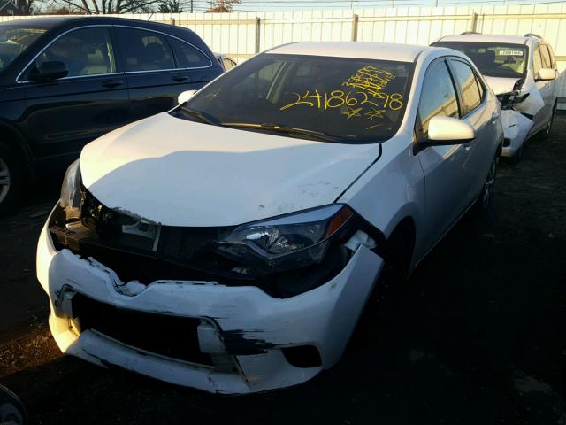 2T1BURHE5EC033610 - 2014 TOYOTA COROLLA L WHITE photo 2