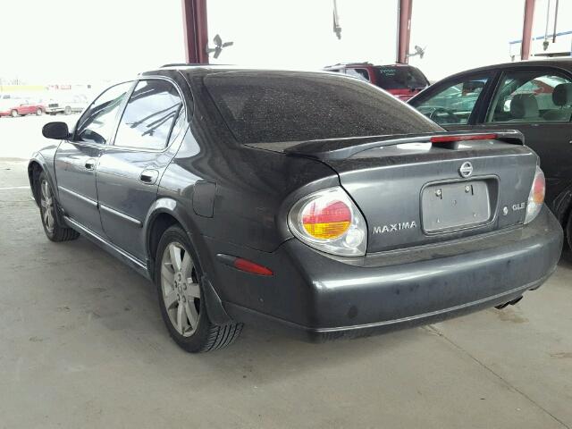 JN1DA31D12T445806 - 2002 NISSAN MAXIMA GLE GRAY photo 3