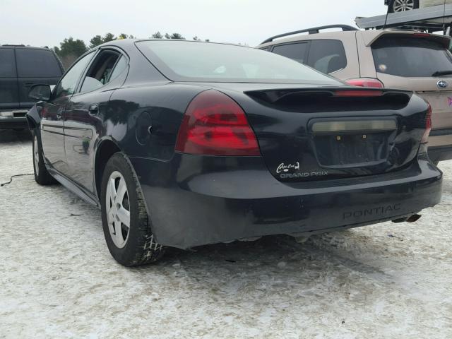 2G2WP522151264961 - 2005 PONTIAC GRAND PRIX BLACK photo 3