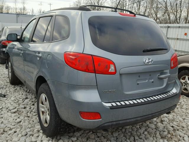 5NMSG13D49H284075 - 2009 HYUNDAI SANTA FE G GRAY photo 3