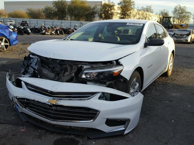 1G1ZC5ST4HF237482 - 2017 CHEVROLET MALIBU LS WHITE photo 2
