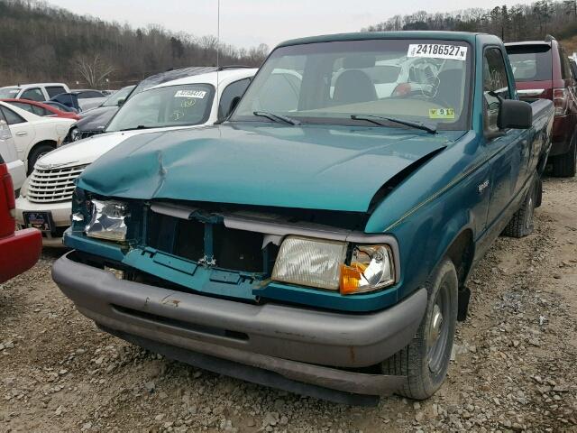 1FTCR10A0VTA92993 - 1997 FORD RANGER GREEN photo 2