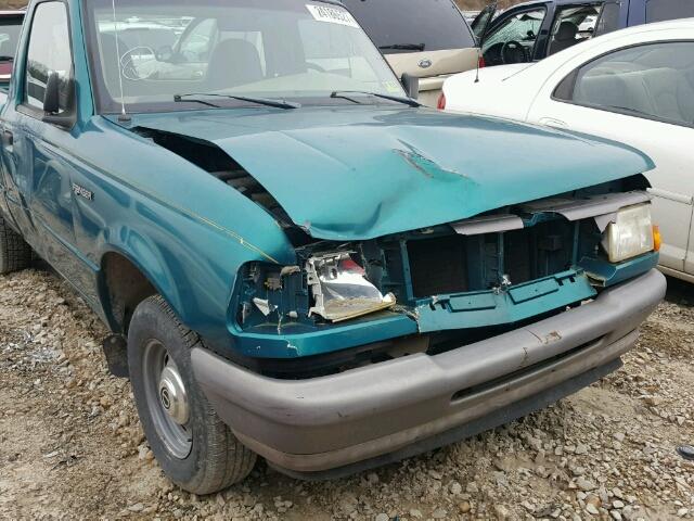 1FTCR10A0VTA92993 - 1997 FORD RANGER GREEN photo 9