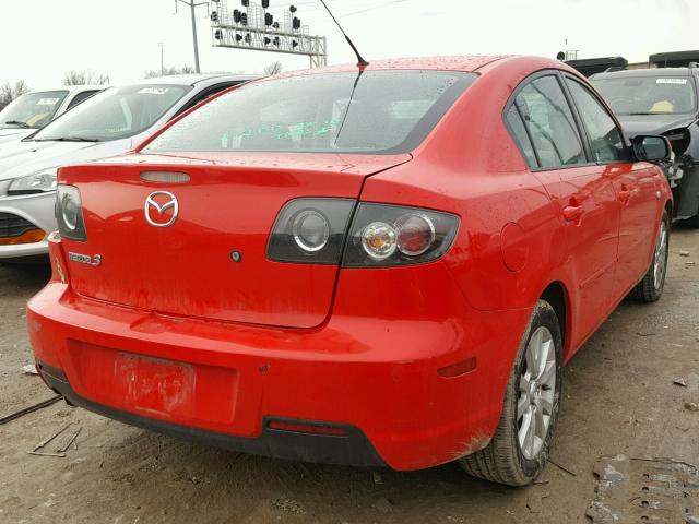 JM1BK32F481835031 - 2008 MAZDA 3 I RED photo 4