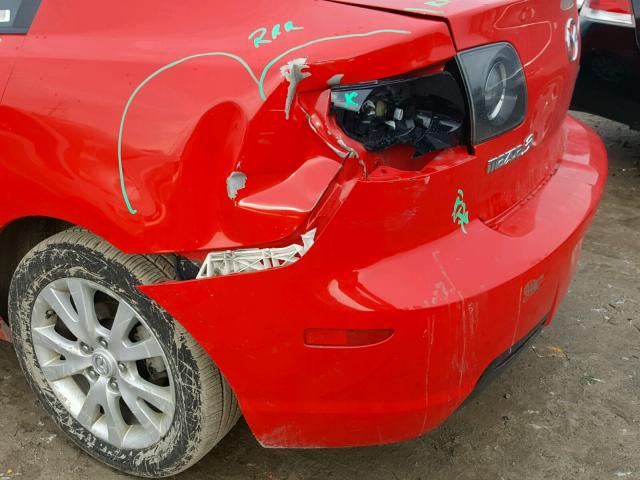 JM1BK32F481835031 - 2008 MAZDA 3 I RED photo 9