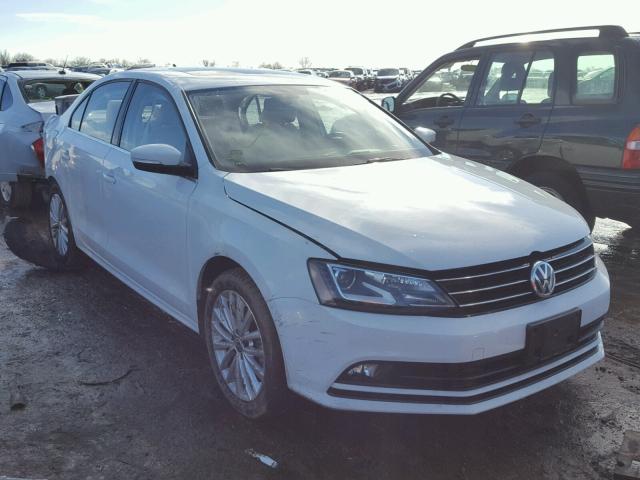 3VWL07AJ2GM225487 - 2016 VOLKSWAGEN JETTA SEL WHITE photo 1