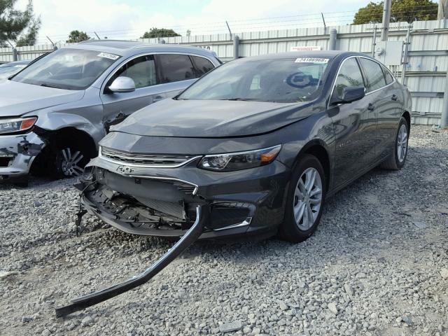 1G1ZD5ST8JF159050 - 2018 CHEVROLET MALIBU LT GRAY photo 2