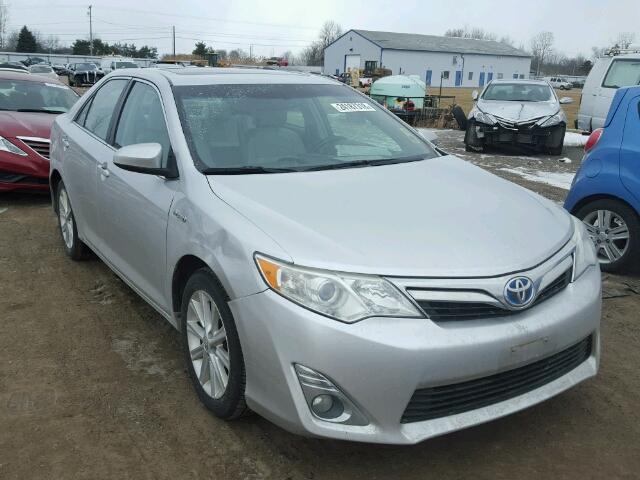 4T1BD1FK6CU027689 - 2012 TOYOTA CAMRY HYBR SILVER photo 1