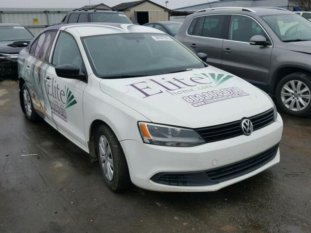 3VW2K7AJ6EM332562 - 2014 VOLKSWAGEN JETTA BASE TWO TONE photo 1