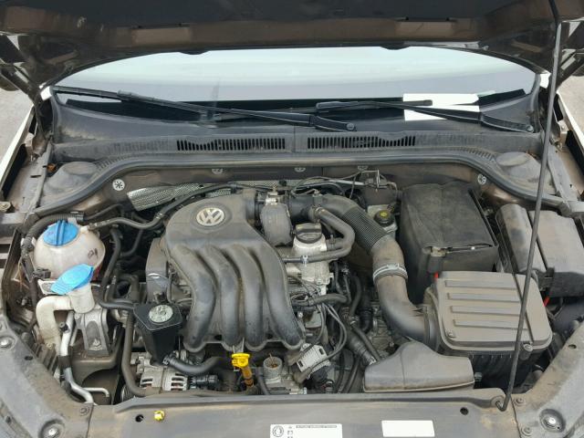 3VW2K7AJ6EM332562 - 2014 VOLKSWAGEN JETTA BASE TWO TONE photo 7