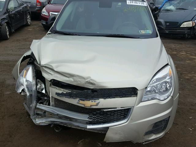 2GNFLEEK2F6295487 - 2015 CHEVROLET EQUINOX LS TAN photo 7