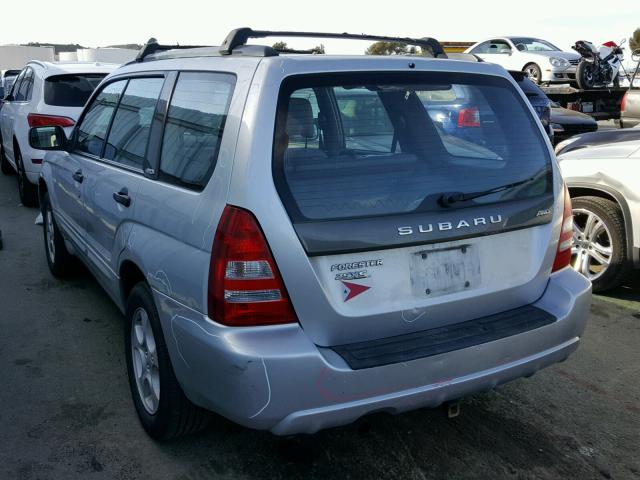 JF1SG65663H772244 - 2003 SUBARU FORESTER 2 SILVER photo 3