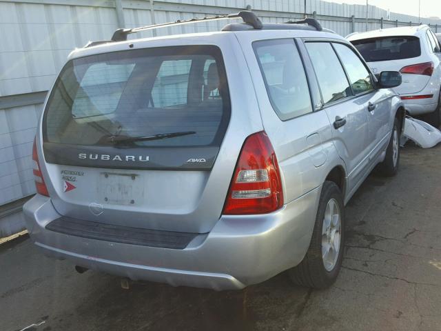 JF1SG65663H772244 - 2003 SUBARU FORESTER 2 SILVER photo 4