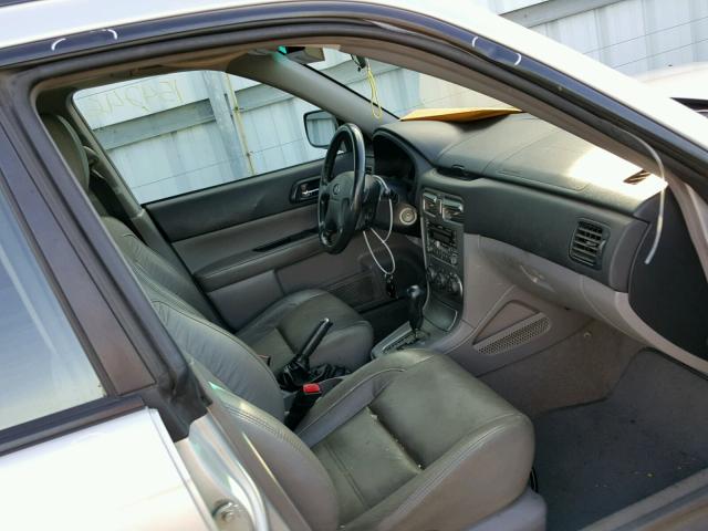 JF1SG65663H772244 - 2003 SUBARU FORESTER 2 SILVER photo 5