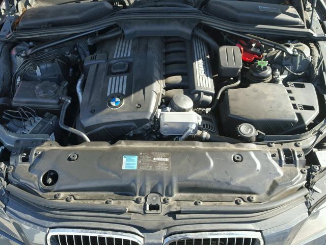 WBANU5C58AC125579 - 2010 BMW 528 I CHARCOAL photo 7