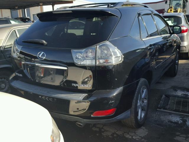 JTJGA31U840038609 - 2004 LEXUS RX 330 BLACK photo 4