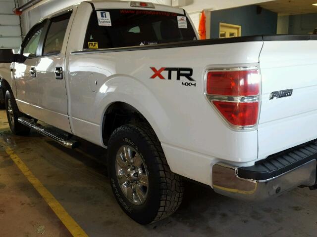 1FTFW1EF8DFD06023 - 2013 FORD F150 SUPER WHITE photo 3