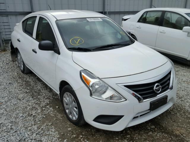 3N1CN7AP6FL821640 - 2015 NISSAN VERSA S WHITE photo 1