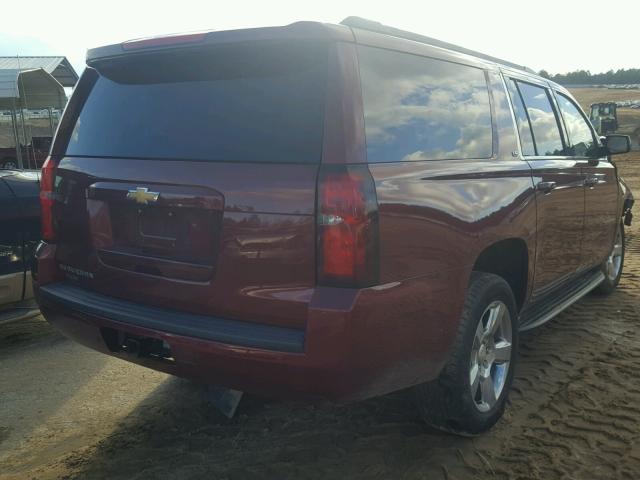 1GNSCGKC9GR409076 - 2016 CHEVROLET SUBURBAN C MAROON photo 4