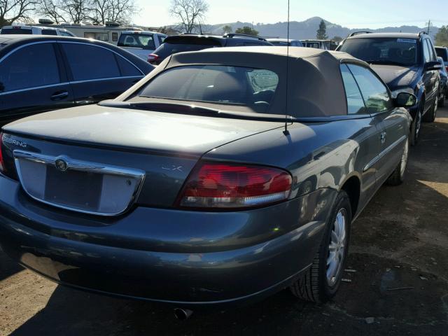 1C3EL55R82N291231 - 2002 CHRYSLER SEBRING LX GREEN photo 4