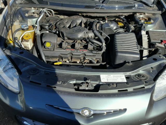 1C3EL55R82N291231 - 2002 CHRYSLER SEBRING LX GREEN photo 7