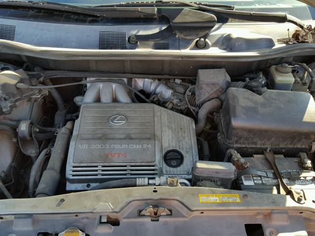 JT6HF10U7X0061177 - 1999 LEXUS RX 300 GRAY photo 7