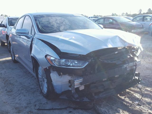 3FA6P0LU9FR123718 - 2015 FORD FUSION SE SILVER photo 1